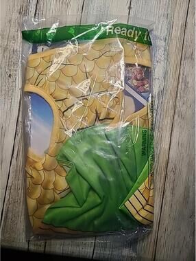 DC Aquaman Pet Costume Size Large Gold and Green DC Justice League NEW
